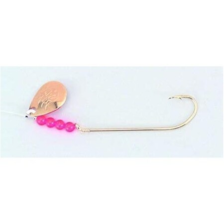 Bear Paw Flicker Snelled Hook, Size 4, Long Shank, Gold, 8 Mono, 6PK FGLS-4